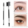 Brosse à Sourcils, 2 Pcs Peigne de Cils, Peigne à Cils Double Extrémité, Brosse Sourcils Double Face, Séparateur de Cils Portabl
