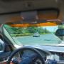 Voiture Anti-Reflet Vision Voiture Soleil Protection 2 en 1 HD Visière Diminution Anti-Eblouissement Jour et Nuit pour Chauffeur