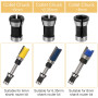 Bigxin 6pcs Tête De Mandrin De Collet, Adaptateur De Mandrin Accessoires Pour Perceuses Mandrin à Pince Mandrin De Fraiseuse Acc