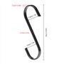 Crochets en S de 12 cm de Grande Crochets Plats en S Crochet de Suspension en Acier Inoxydable pour Ustensiles de Cuisine, Servi