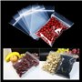 Sachets Refermables 3 Tailles 300 Pièces - Plastiques Zip 6x9/9x13/10x15cm - Transparents pour Rangement de Bijoux, Aliments, Ar