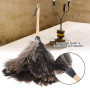 Plumeau Poussiere Lavable Plumeau en Plumes Autriche Authentiques Duster Plumes d'autruche Dinde Statique Lavable à la Main avec