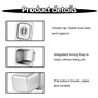 Plat Four Inox, Lot de 3 Bac Gastro Inox Empilable, Plat Inox avec Couvercle, Plat Four Rectangulaire pour Cuisson Conservation