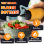 Kezidhp 2 Bouteilles Souples Transparentes 350ml - Pour Condiments, Sauces, Huile et Peinture - Flacons de Cuisine Pratiques ave