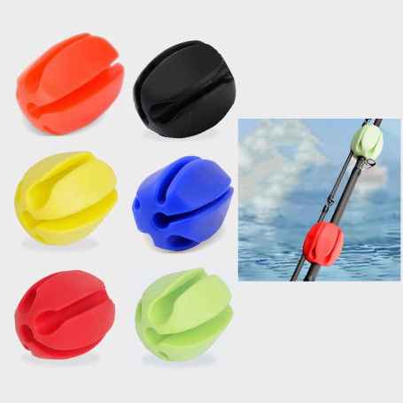 ANROI Lot de 6 Fixations pour Canne à pêche