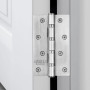 4 Pcs Charniere Inox Exterieur, Les Charnières D'armoire avec des Vis Conviennent pour Connecter des Portes en Bois, des Portes