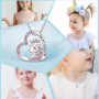 Bijoux Enfants Filles Argent Licorne Ensemble de Bijoux 4 Pièces Collier Bracelet Boucles d'oreilles Bague Set Cristal Accessoir