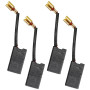 Selyse Lot de 2 paires de balais de charbon moteur - 6 x 12 x 22 mm - Pièces de rechange pour perceuses perforatrices Titan TTB2