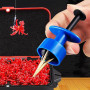 MiOYOOW Pince à Pellets en ABS, 2 Pcs Clips Bloodworm, Outil de Bande de Granulés avec 20000 Anneaux en Caoutchouc se 2 Mm pour