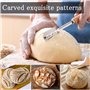 VOSSOT Lot de 2 Couteaux de Boulanger, Couteau à pâte Avec 20 Lames Rasoir à Pain, Couteau Boulanger en Bois - Couteau à Pain In