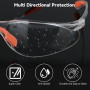 10 Paires Lunette de Protection Travail, Lunettes de Protection Transparentes avec Tissu de Lunettes et Sac à Lunettes, Lunettes