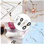 LiJuanWang Extrémités de chaîne de lunettes,40 pièces Embout Chaine Lunette de 20 mm,Lunettes Réglables Extrémités,Boucle Suppor