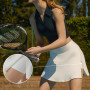 XFSRG Jupe de Tennis pour Femme avec Short et Poches Taille Haute pour Golf Cyclisme Randonnée Course à Pied