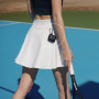XFSRG Jupe de Tennis pour Femme avec Short et Poches Taille Haute pour Golf Cyclisme Randonnée Course à Pied