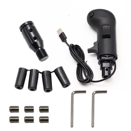 YananAC Pommeau de levier de vitesse simulé pour PC USB Gear Simulator