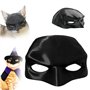 WEILONGB Masque chauve-souris pour chat et animal domestique pour décoration de fête d'Halloween