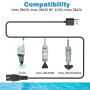 Vumerzy Chargeur 5V USB Câble Compatible avec Pour Underwater Aspirateur Piscine Intex ZR100 28626 28620 28620NP Portable Aspira