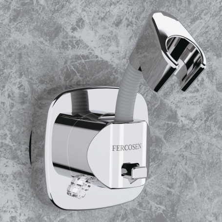 FERCOSEN Support De Pommeau De Douche Rotatif À 360° Avec Ventouse | Capacité De Charge 10 kg