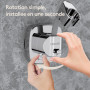 FERCOSEN Support De Pommeau De Douche Rotatif À 360° Avec Ventouse | Capacité De Charge 10 kg, Montage En Quelques Secondes | Su