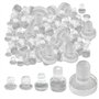 Lot de 50 amortisseurs en caoutchouc transparent pour meubles - Anti-collision - Pour tables en verre