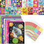 16 Pcs Gommettes Enfants Autocollants Stickers Bricolage Enfant Stickers Scrapbooking Materiel