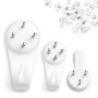 YISCOKO Lot de 3 crochets muraux sans trace pour accrocher des tableaux, des photos, des miroirs (trois tailles)