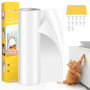 Lunova Protection Canapé Chat Anti Griffe - Film Auto-Adhésif Transparent PVC 30cm x 500cm