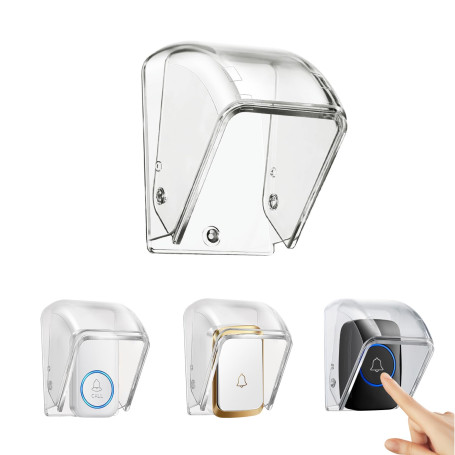 Couvercle Étanche Transparente pour Bouton de Sonnette