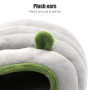 Lit Douillet pour Petit Animal Couchage Petite Maison d'hiver Multifonctionnel Coton Peluche Lit Chaud Avec Tapis Antidérapant N