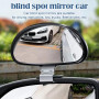 Srup 2 Pcs Retroviseur Conduite Accompagnée, Mirror Universel Angle Mort, Rétroviseur Universel à Angle Mort, Rétroviseur auxili