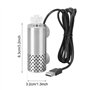 DONGKER Écumoire Électrique pour Aquarium,Ecumeur de Surface USB en Acier Inoxydable avec 2 Ventouses Puissantes pour Aquarium D