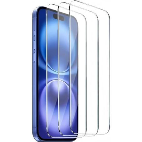 3 Pièces Verre Trempé Pour iPhone 16