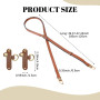 Sangle de Rechange en Cuir pour Sac à Main à Bandoulière Longue et Réglable