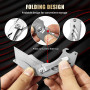 1 pièces Cutter Professionnel Pliant, Cutter, couteau pliant universel, Livré avec 10 lames interchangeables en acier inoxydable