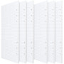 ZEONHEI Lot de 6 paquets de 270 Feuilles A5 Recharge Papier en grid