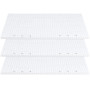 ZEONHEI Lot de 6 paquets de 270 Feuilles A5 Recharge Papier en grid, Quadrillé 6 Trous Vierge Feuillets Mobiles, pour Agenda Fil
