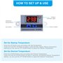 RUIZHI XH-W3001 Digital LCD Module de Contrôleur de Température, Microcomputer Thermorégulateur Thermocouple Thermostat avec Son