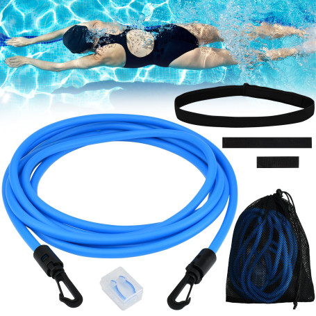 SLTAXAR Résistance Elastique Nage Piscine Ceinture de Nage Piscine Caoutchouc Piscine Ceinture Élastique Ceinture de Natation po