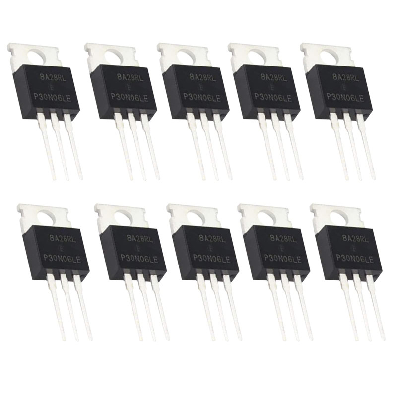 Lot De 10 MOSFET RFP30N06LE 30A 60V N-Channel TO-220 – Puissant Et Fiable Pour Vos Projets Électroniques