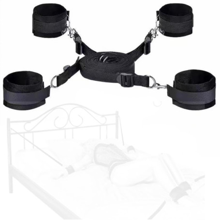 binxliuxo Convient pour la Plupart des Lits re - S - tréÍts Quatre Poignets fermes