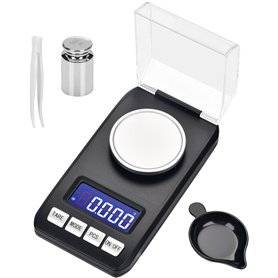 Balance de Précision 50g x 0.001g Balance Milligrammes Professionnelle avec Poids d'Étalonnage 50g Complet Plateau Pince à Épile Balance de Précision 50g x 0.001g Balance Milligrammes Professionnelle avec Poids d'Étalonnage 50g Complet Plateau Pince à Épile