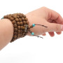 8mm-108 Perles en Bois de Santal Naturel Collier/Bracelet Chaîne Chapelet Perles Tibétain Bouddhiste Bouddha Mala Chinois Noeud 