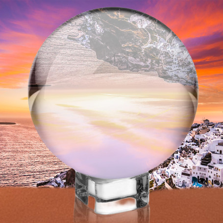 Boule en verre pour photographie