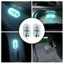 4 PCS RGB Éclairage Intérieur de Voiture, 7 Couleurs LED Voiture Interieur, Tactile Plafonnier de Voiture Magnétique, Portable I
