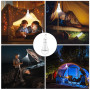 GBKDQQ Pack de 3 ampoules rechargeables USB, ampoule LED à pile 12W avec crochet et télécommande, ampoules LED 3 modes à piles,