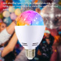 GBKDQQ Lot de 2 lampes de fête LED E27 3 W RVB Boule disco rotative à 360° Lampe disco LED pour douille E27 Ampoule décorative p