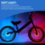 GBKDQQ Lot de 2 lumières LED pour moyeu de roue - Rechargeable par USB - Pour enfants - Équilibre - Étanche - Avec induction int