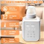 Chauffe-biberon électrique pour bébé 8 en 1 - Chauffe-biberon et stérilisateur - Chauffage rapide du lait maternel et de la nour
