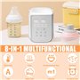 Chauffe-biberon électrique pour bébé 8 en 1 - Chauffe-biberon et stérilisateur - Chauffage rapide du lait maternel et de la nour