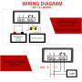 W3230 Lot de 4 thermostats numériques DC 12 V 20 A avec écran LCD, affichage numérique étanche, relais de régulateur avec sonde